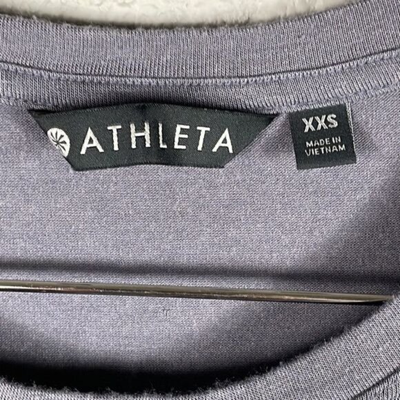 Athleta Threadlight Twist Tank Top Athleisure Work Out Gray Modal Sz XXS - Picture 5 of 10